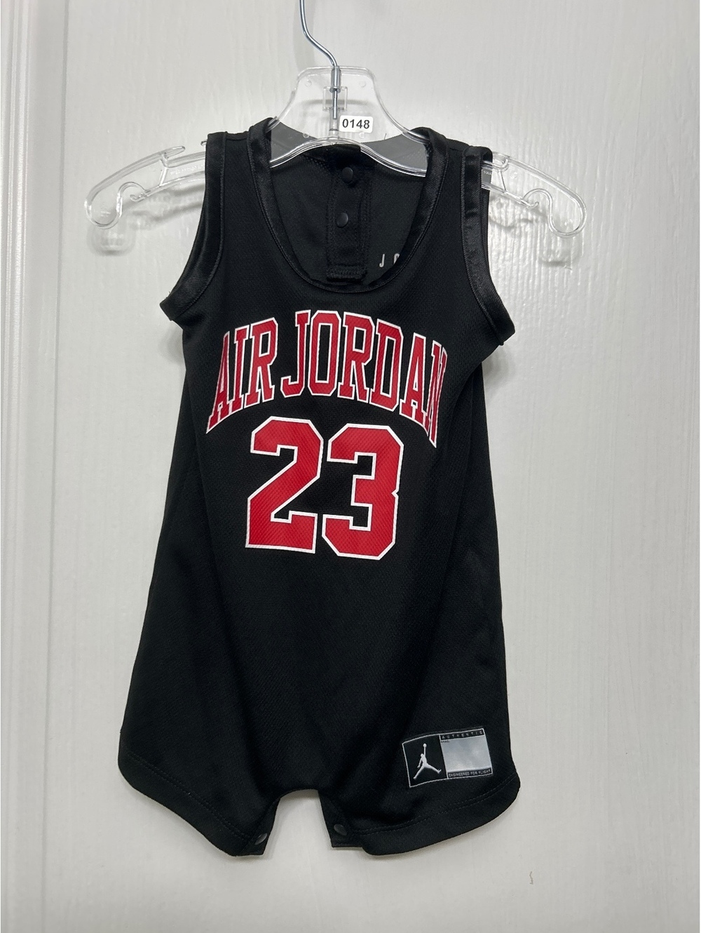 Jordan Baby Sleeveless Romper with Air Jordan 23 Print